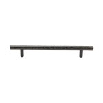 M Marcus Heritage Brass Cabinet Pull T-Bar Hammered Design 160mm Centre to Centre